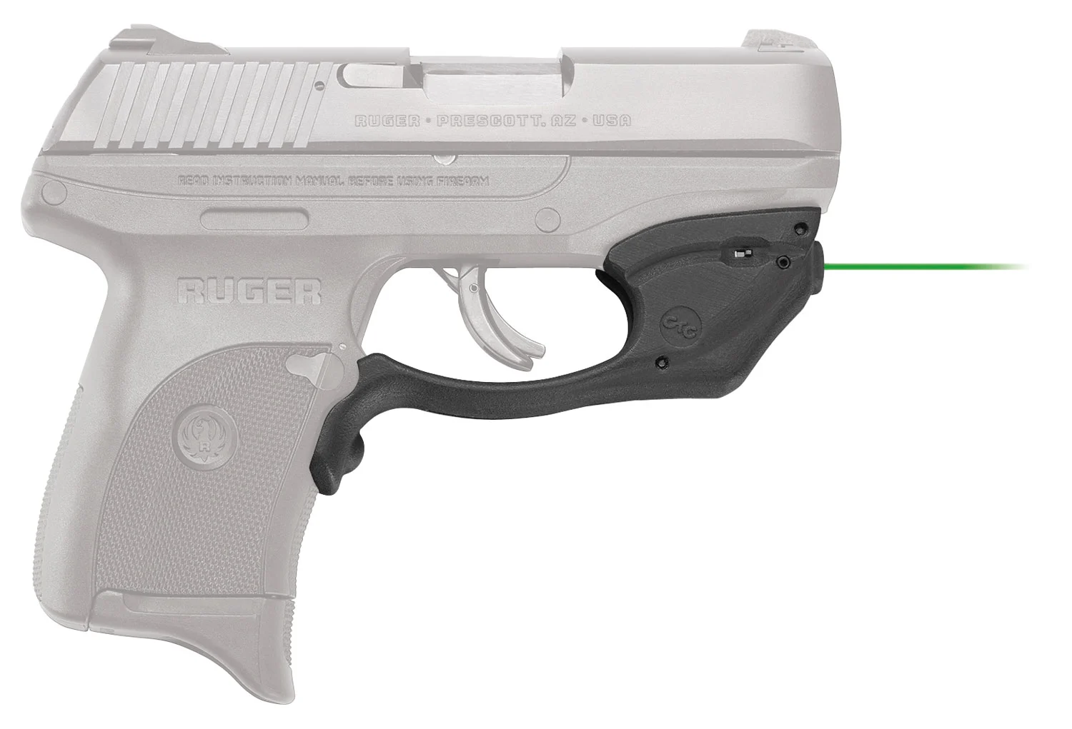 Crimson Trace 0178401 Laserguard Black Green Laser Ruger EC9S/LC9/LC9S/LC380