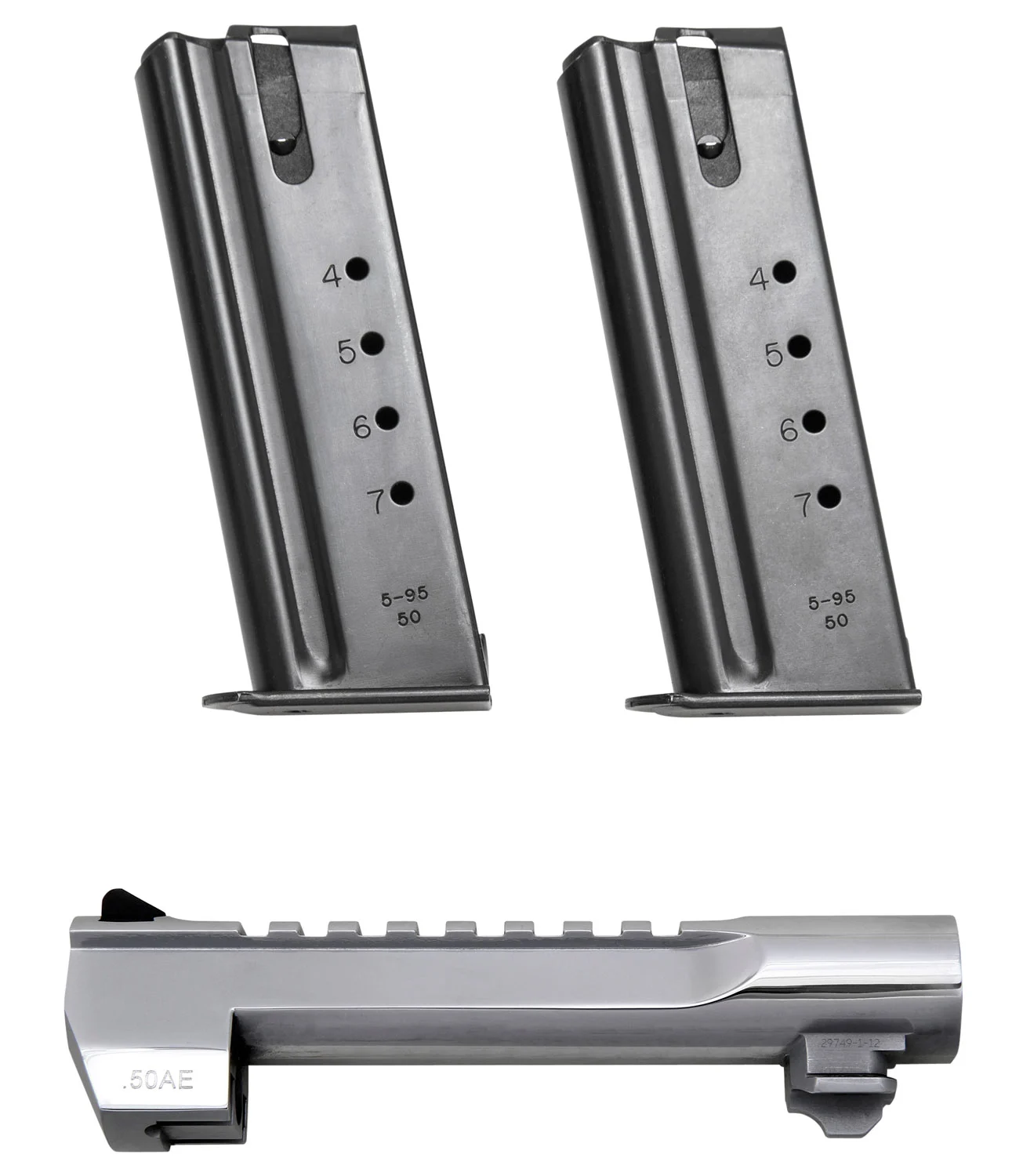 Magnum Research BMCP506PC Desert Eagle Conversion Kit 50 AE 6" Polished Chrome Steel, Fits Desert Eagle Mark XIX