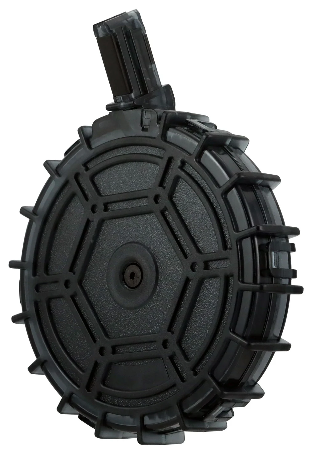 ProMag REMA4 Standard 70rd Drum 22 LR Fits Remington 597 Smoke Polycarbonate