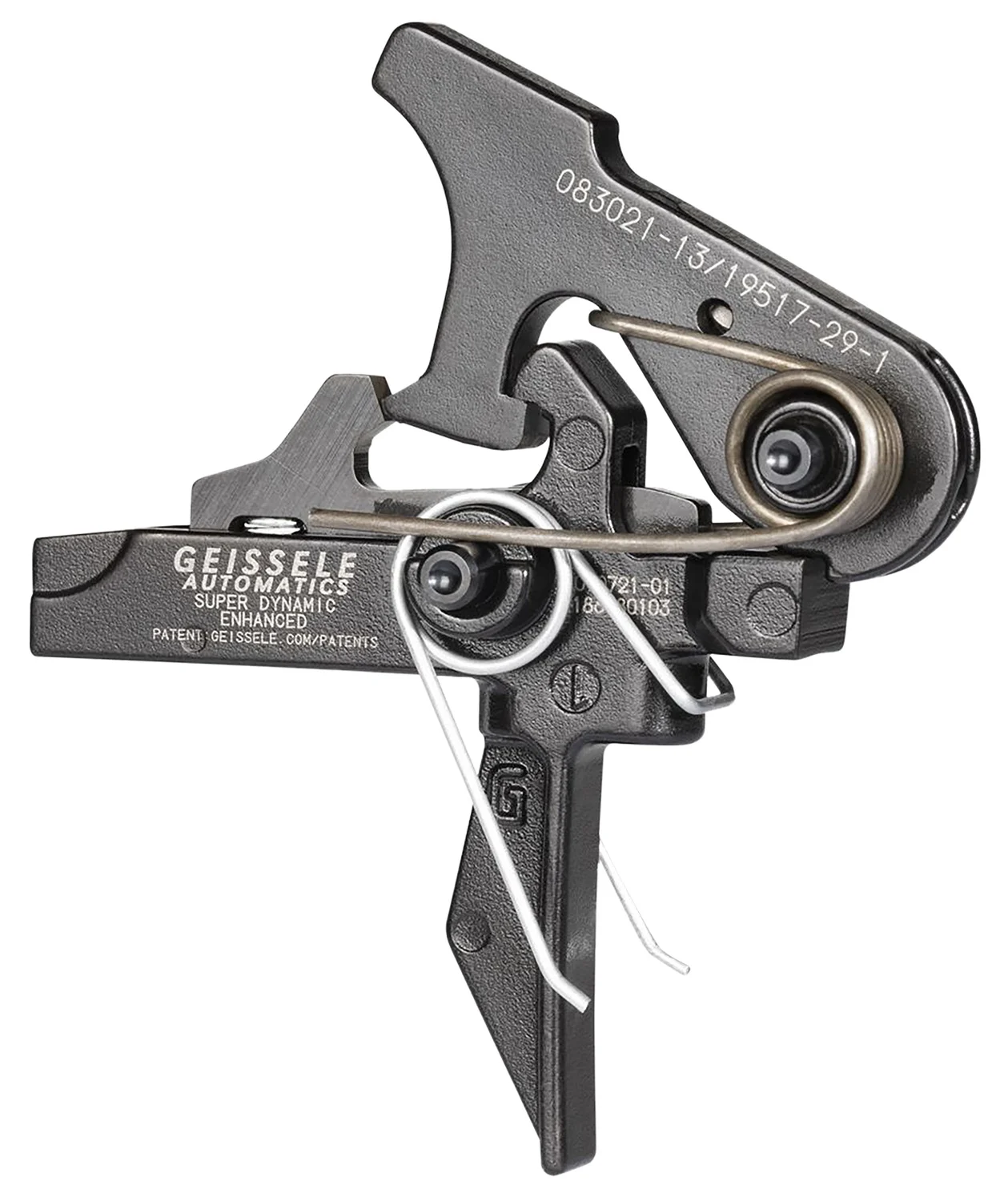 Geissele Automatics 05167 SD-E Two-Stage Flat Trigger with 2.90-3.80 lbs Draw Weight & for AR-15/AR-10