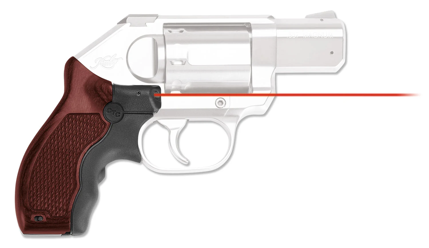 Crimson Trace 0196501 Lasergrips Master Series Kimber K6S, Red Laser Rosewood