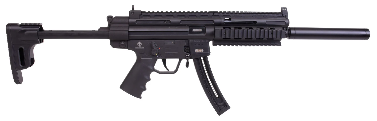 GSG GERGGSG1622 GSG-16 Carbine Full Size 22 LR 22+1 16.25" Black Black Polymer Receiver w/Picatinny Rail, M-LOK/Picatinny Handguard, Black Collapsible Synthetic Stock w/Storage Compartment, Black Pol