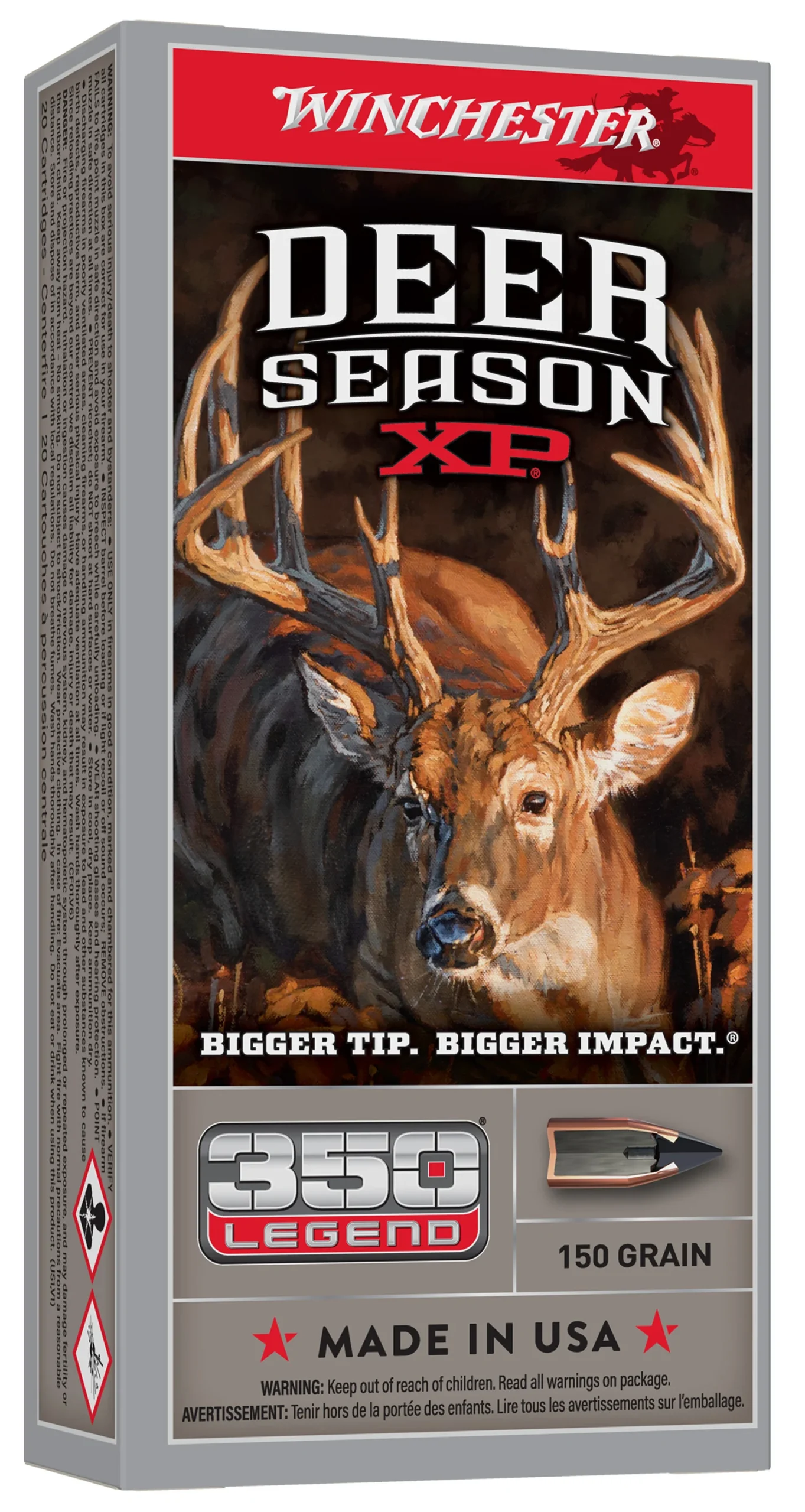 Winchester Ammo X350DS Deer Season XP 350Legend 150gr Extreme Point 20 Per Box/10 Case