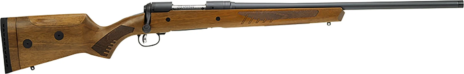 Savage Arms 57430 110 Classic Full Size 7mm Rem 3+1 24" Matte Black Threaded Barrel, Matte Black Drilled & Tapped Carbon Steel Receiver, Adj Comb & LOP Satin Walnut Stock, Right Hand