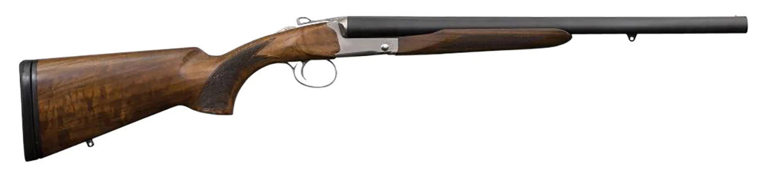 Charles Daly 930114 512T Coach Full Size 12 Gauge Break Open 3" 2rd 20" Matte Blued Side By Side Barrel, Silver Steel Receiver, Fixed Oiled Walnut Stock, Rem Choke Tube System