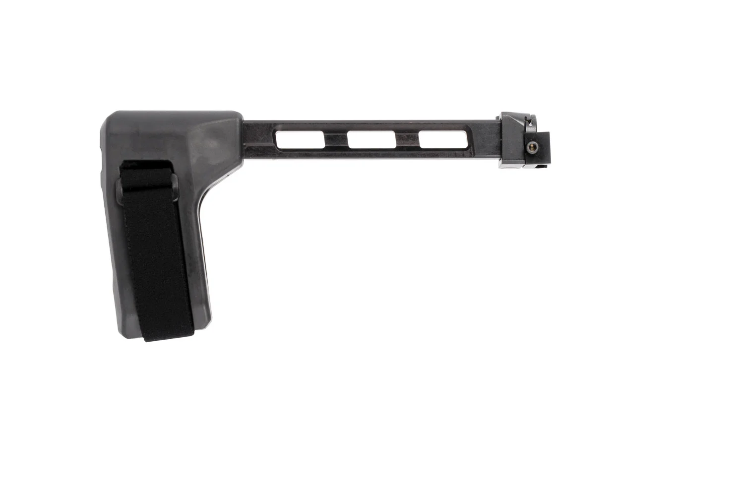 SB Tactical FS1913A01SB SBT Side Folding Black Synthetic with Hinge, 9.25" OAL & Nylon Strap for AR-Platform with 1913 Picatinny Rail (Tube Not Included)