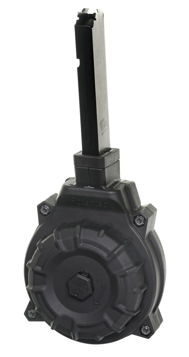ProMag DRMA18 Standard 40rd Drum 45 ACP Fits Hi-Point 4595TS Carbine Black DuPont Zytel Polymer