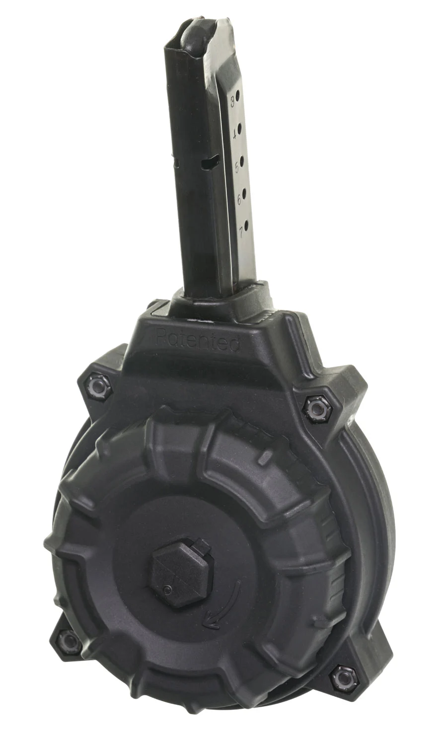 ProMag DRMA15 Standard 50rd Drum 9mm Luger Fits S&W M&P Shield Black DuPont Zytel Polymer