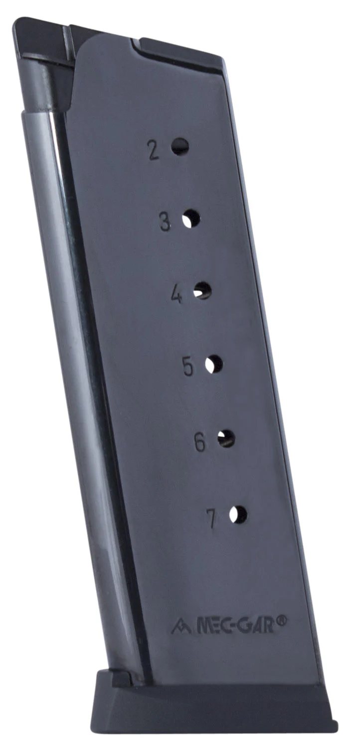 Mec-Gar MGCO4507BPF 1911 Officer 7rd 45 ACP, Blued Carbon Steel