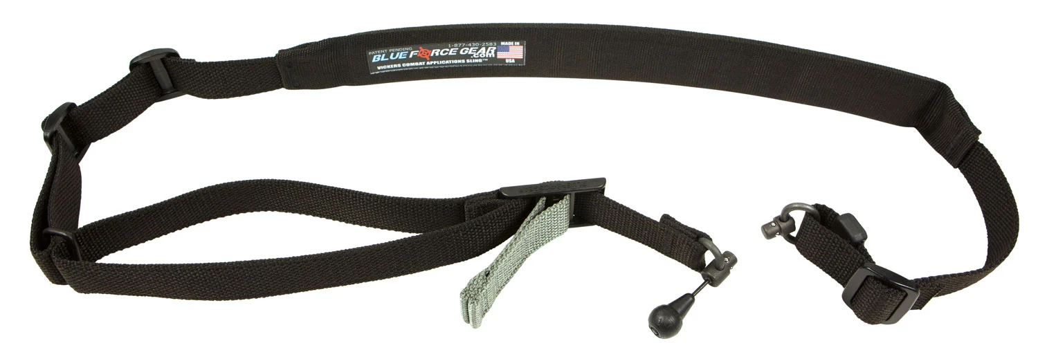 Blue Force Gear VCAS2TO1RED200AABK Vickers 221 Black Cordura Padded One-Two Point AR Platform