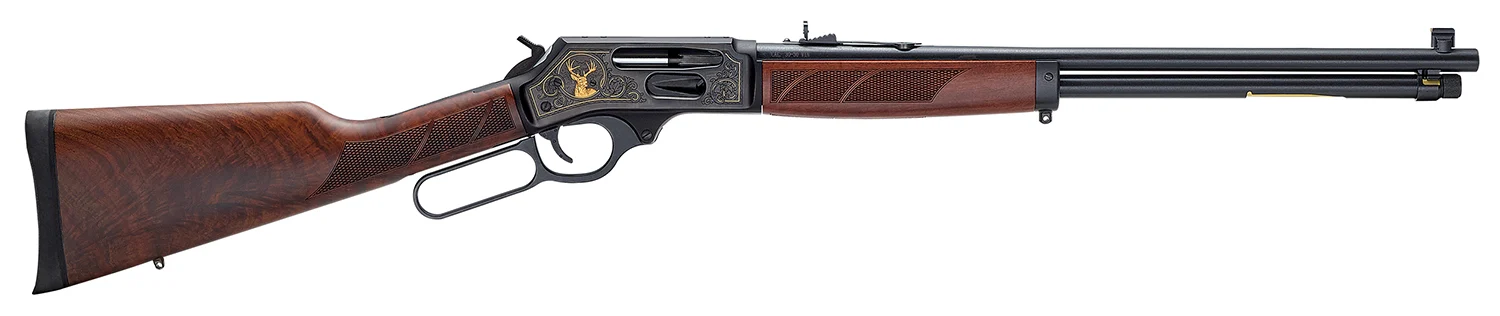 Henry H009GWL Side Gate Wildlife Full Size 30-30 Win 5+1 20" Blued Steel Barrel, Blued Steel Receiver, Fancy American Walnut Stock Right Hand