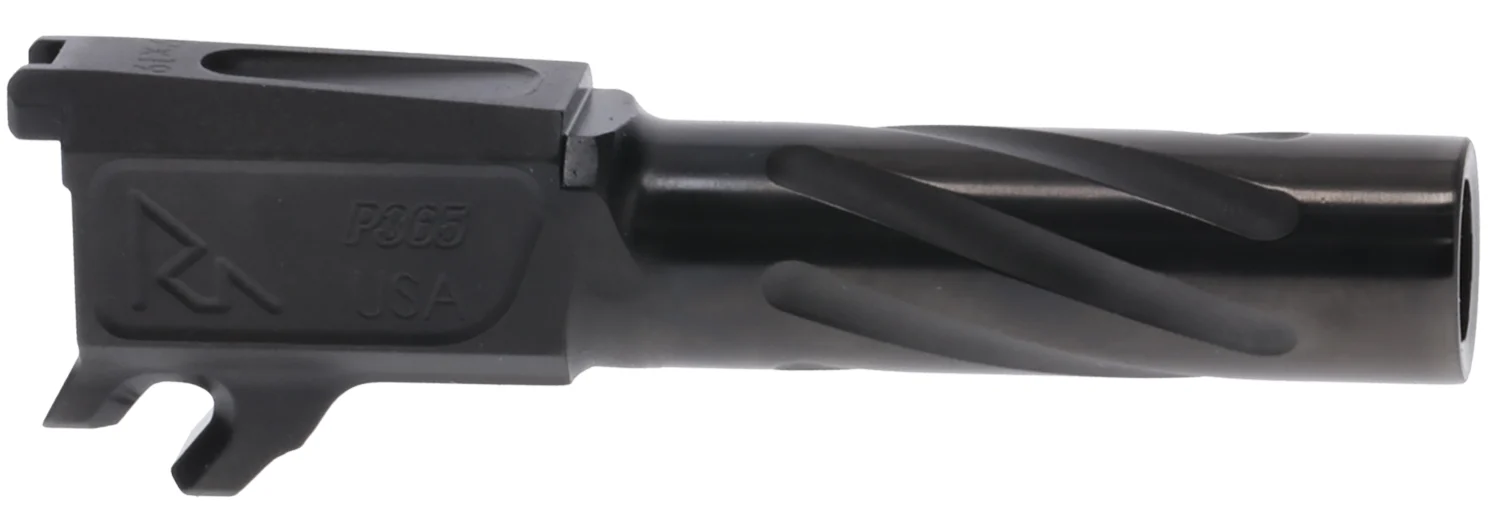Rival Arms RA20P002A Precision Match Grade 9mm Luger 3.10" Fluted Threaded Black PVD Steel, Fits Sig P365