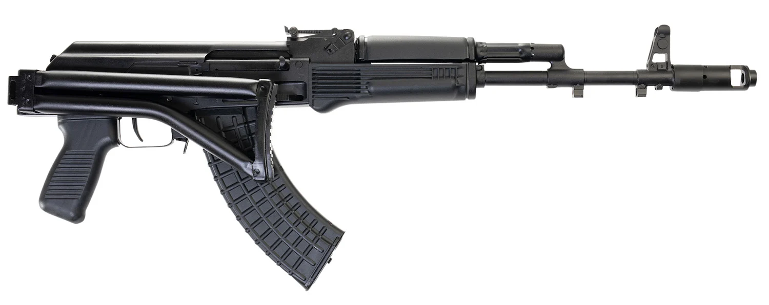 Arsenal SAM7SF-84E SAM7SF 84E 7.62x39mm 10+1 16.33" Black Steel Threaded Barrel, Black Forged & Milled Aluminum Receiver, Black Synthetic Folding Right Side Stock, Black Polymer Grip