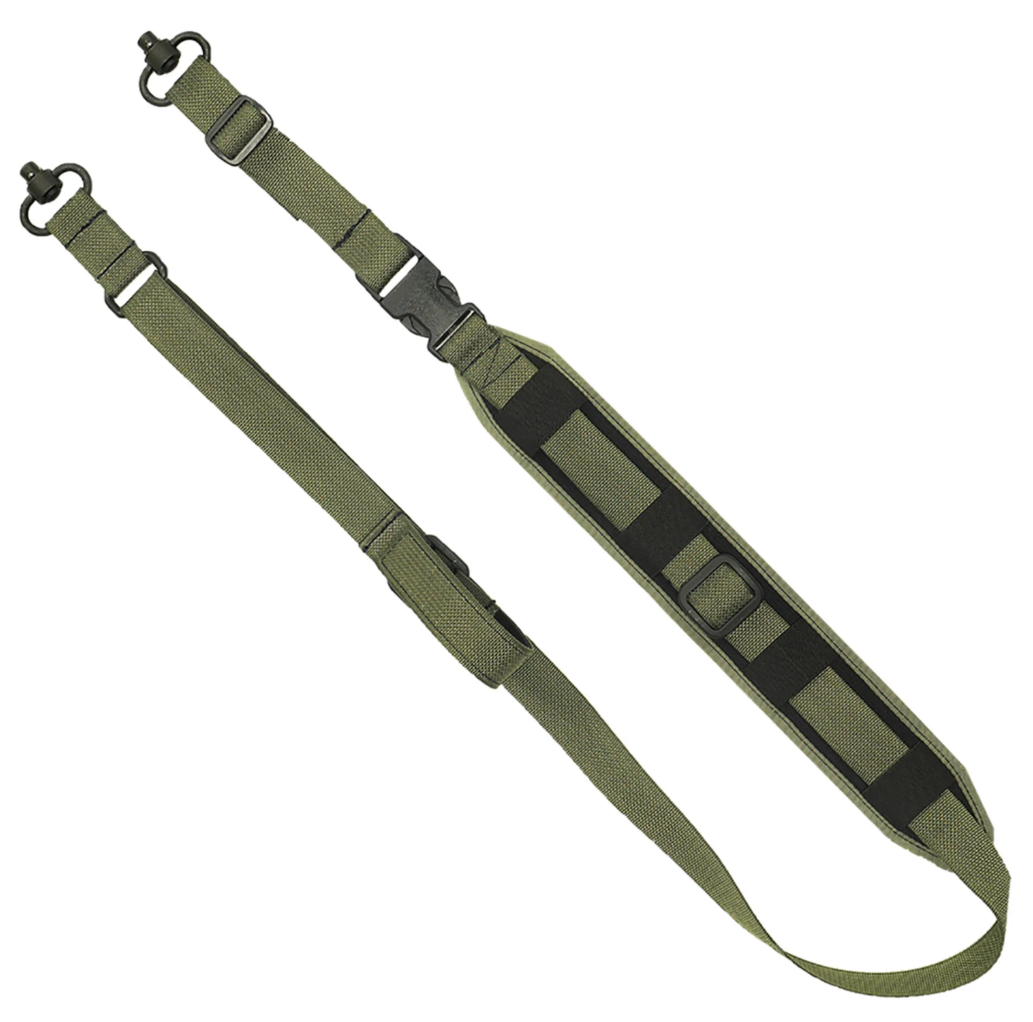 GrovTec US Inc GTSL130 QS 2-Point Sentinel OD Green Adjustable Rifle/Shotgun