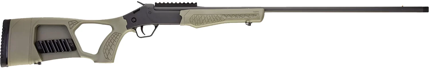 Rossi SSPTKY Tuffy Turkey 410 Gauge 1rd 3" 26" Alloy Steel Barrel & Receiver w/Matte Black Finish, Synthetic OD Green Fixed Thumbhole Stock w/Shell Holder (Youth)