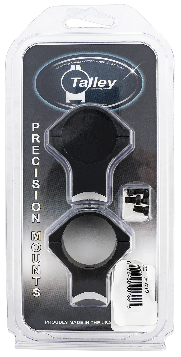 Talley 75X719 Scope Mount/Ring Combo Black Anodized Aluminum 30mm Tube Savage (8-40) Round Receiver w/Accutrigger High Rings 0 MOA