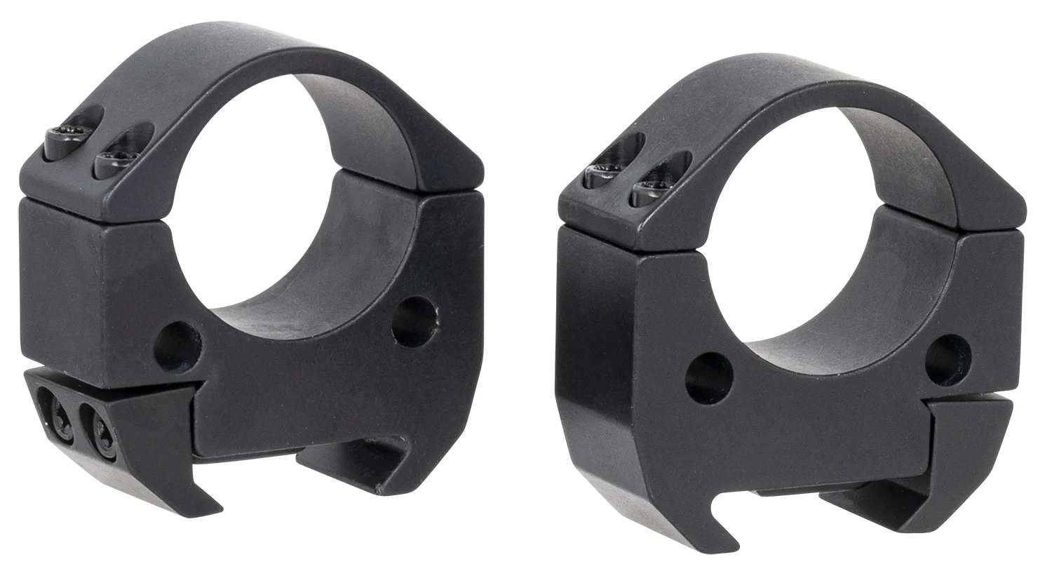 Talley TMS10M Modern Sporting Black Anodized Aluminum 1" Tube Medium Picatinny Rail 0 MOA