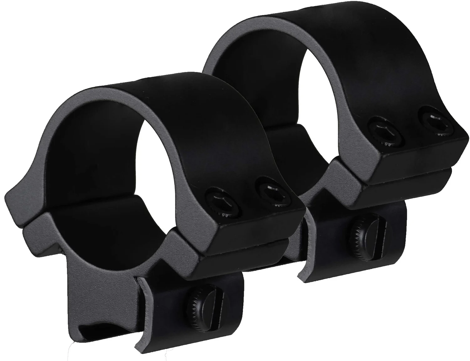 TruGlo TGTG8961B3 Lightweight Scope Rings Matte Black 1" Medium 4 Screws (2 Per Side)