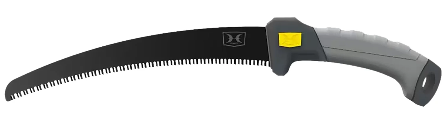 Hawk HWKPBSAW Pruning Fixed High Carbon Steel Aluminum 11", Black Titanium Nitride Finish, TPR Grip