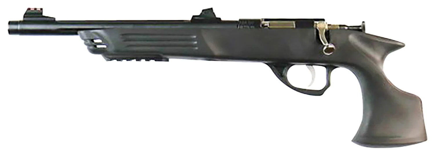 Crickett KSA793 Adult Pistol 22 WMR 1rd Blued Barrel 10.50" Blued Steel Threaded Barrel, Black Synthetic Grips