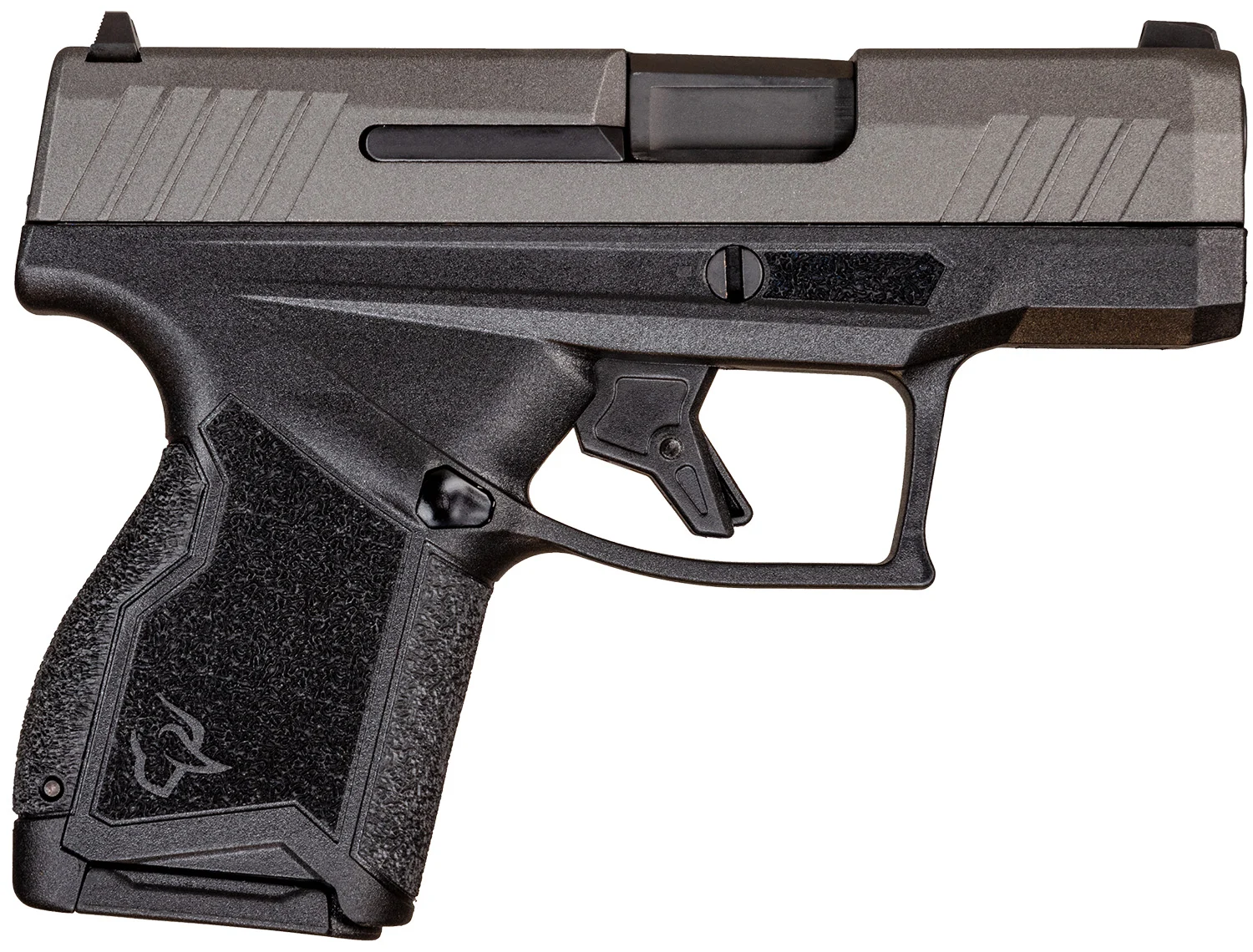 Taurus 1-GX4M93C GX4 Micro-Compact 9mm Luger Caliber with 3.06" Barrel, 11+1 Capacity, Black Finish Frame, Serrated Tungsten Gray Cerakote Steel Slide & Interchangeable Backstrap Grip Includes 2 Mags