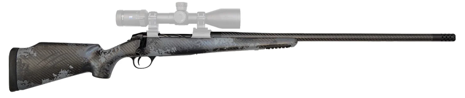 Fierce Firearms FCRG65PRC22TP Carbon Rage Full Size 6.5 PRC 3+1 22" Black C3 Carbon Fiber Barrel, Tungsten Gray Cerakote Titanium Receiver, Phantom Camo Fixed Fierce Tech C3 Stock, Right Hand