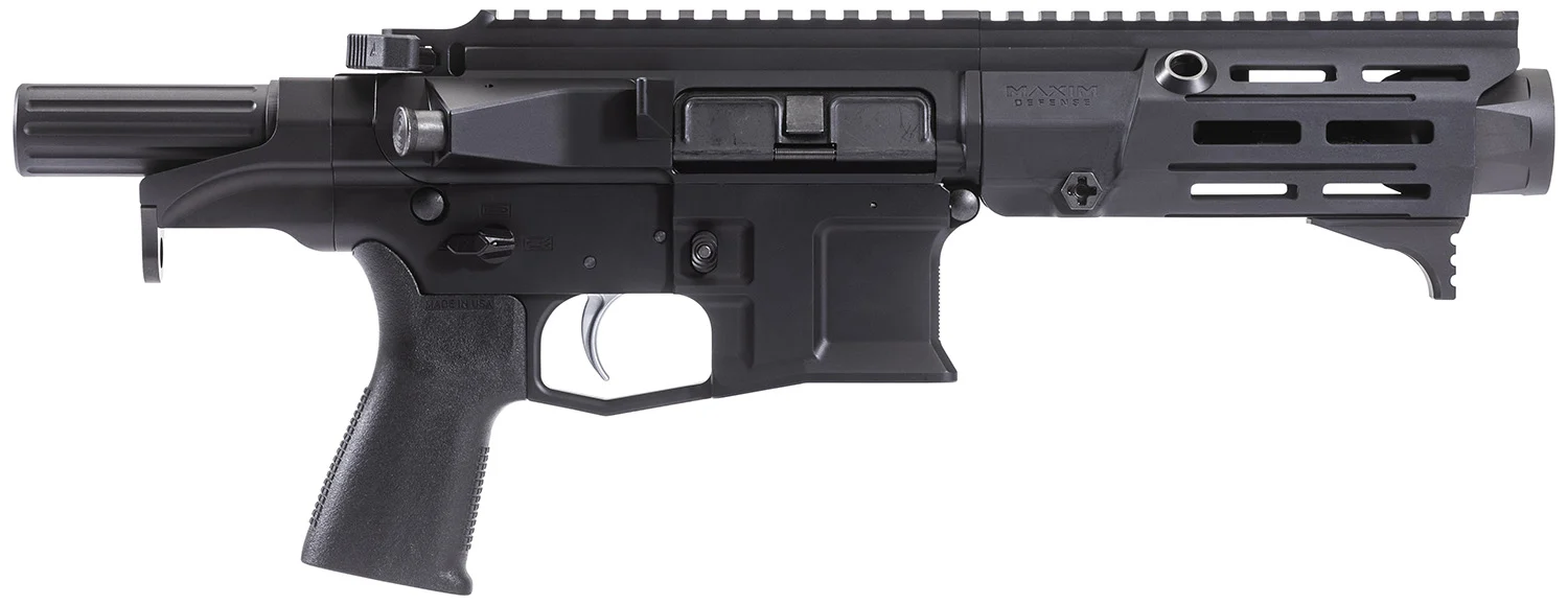 Maxim Defense MXM50803 PDX 505-SPS 5.56x45mm NATO Caliber with 5.50" Barrel, 20+1 Capacity, Black Metal Finish, Black Polymer Grip