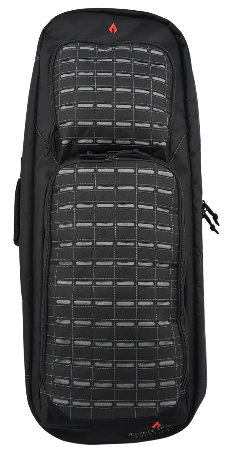 Advance Warrior Solutions FR36RBPBL/GR Frame 36" L Backpack with Side Handle, Black Polyester for Tactical Rifle, Molle Front