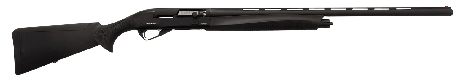 Silver Eagle Arms CAR12128BLK Carlyle Full Size 12 Gauge Semi-Auto 3" 4+1 28" Black Cerakote Vent Rib Barrel, Black Steel Receiver, Fixed Black Synthetic Stock, Right Hand
