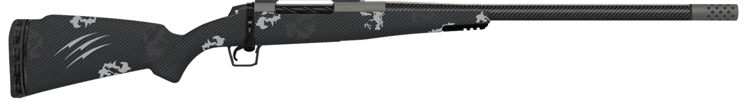 Fierce Firearms ROG300PRC22GP Carbon Rogue 300 PRC 3+1 22" Carbon Fiber Barrel, Glacier Cerakote Steel Rec, Phantom Camo Rogue Stock