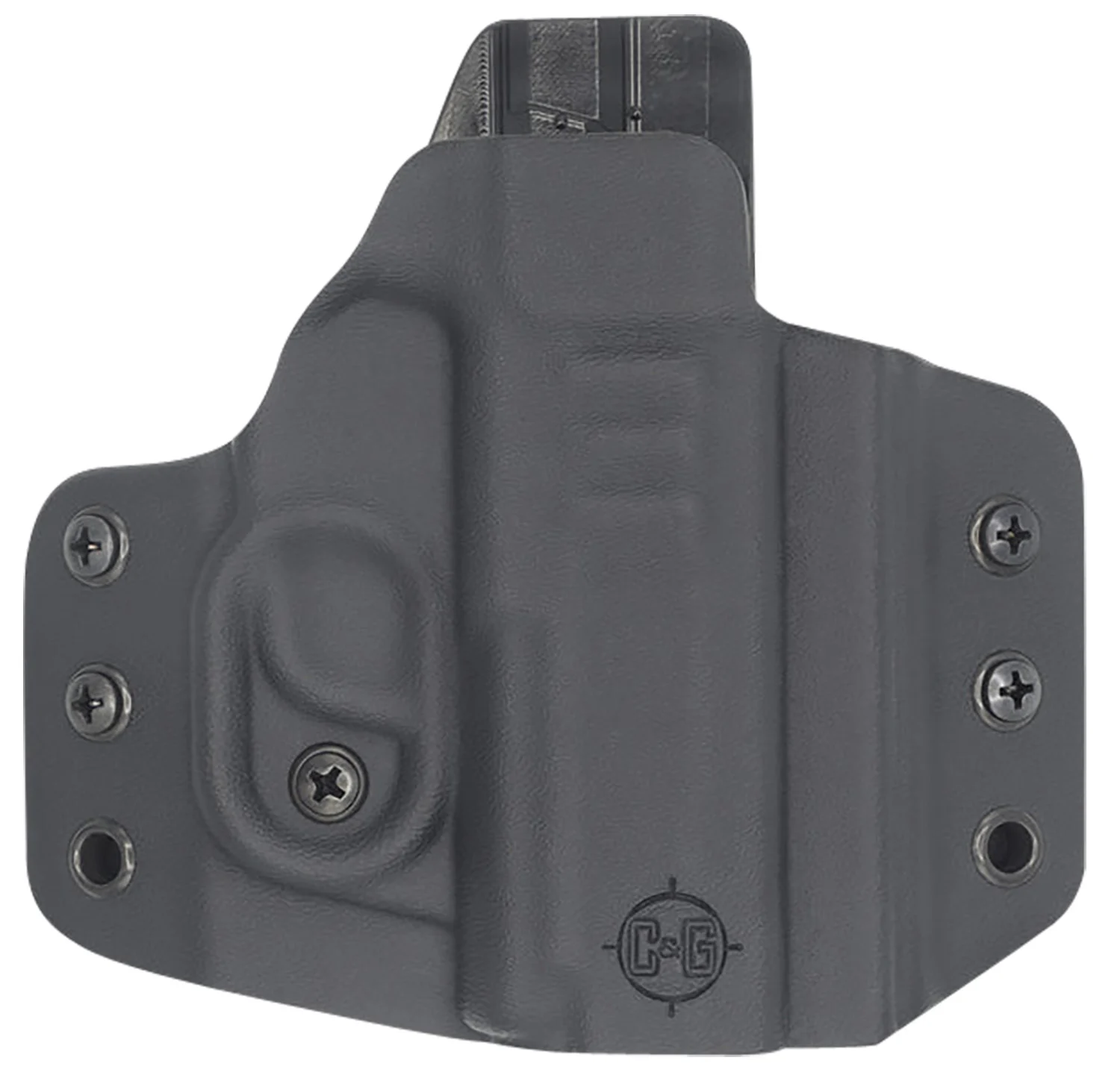 C&G Holsters 0256100 Covert OWB Black Kydex Belt Loop Fits Sig P365/P365 XL