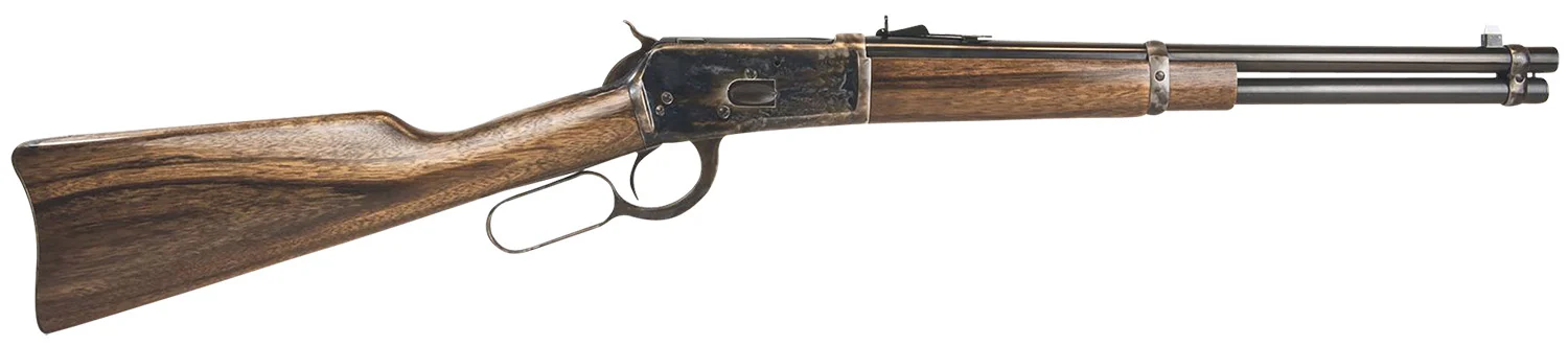 Chiappa Firearms 920335 1892 Trapper Carbine 357 Mag 8+1 16" Blued Barrel, Color Case Hardened Rec, Oiled Walnut Stock, Adjustable Sight