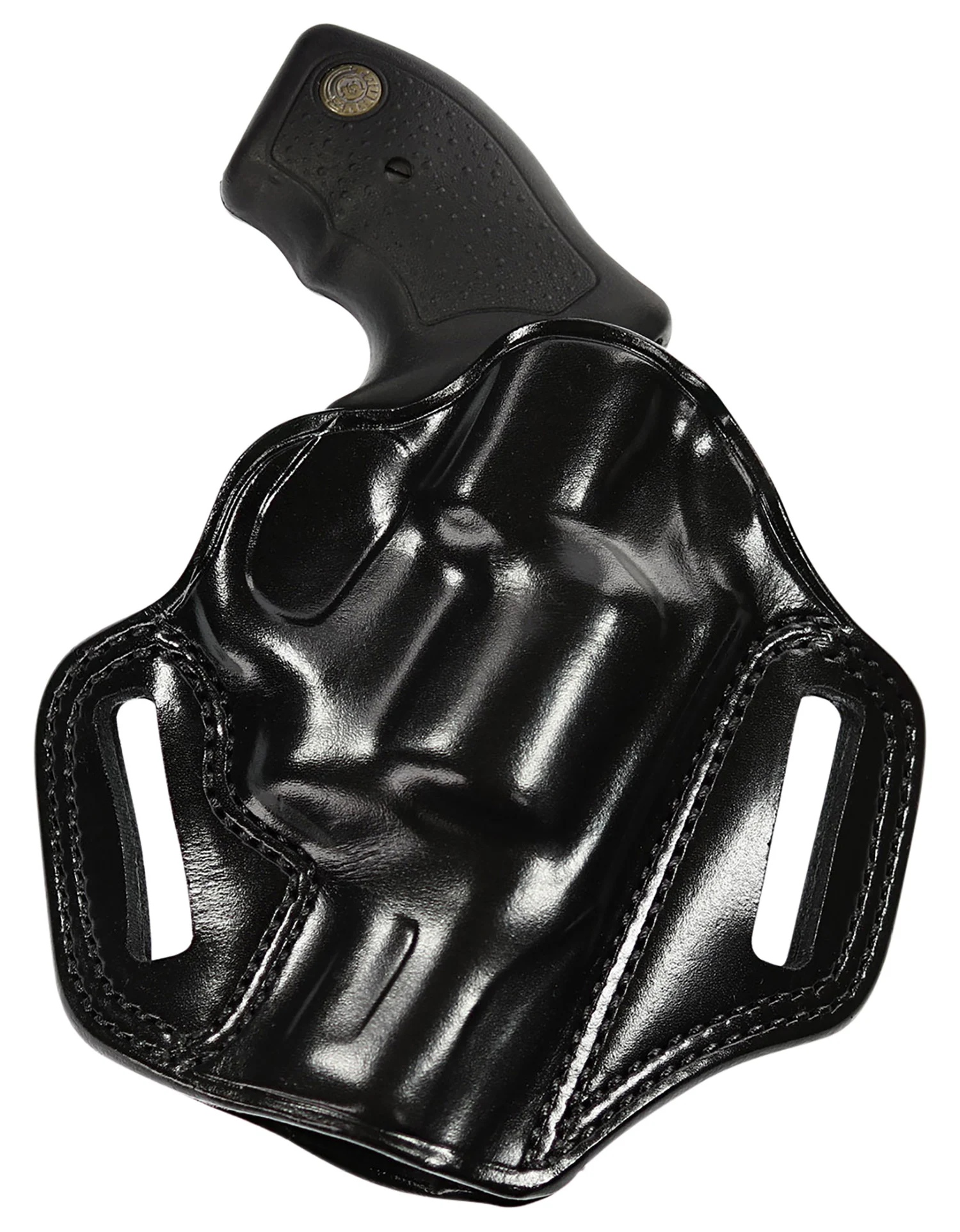 Galco CM880B Combat Master OWB Black Leather Belt Slide Fits Springfield XDM 4.5" Right Hand