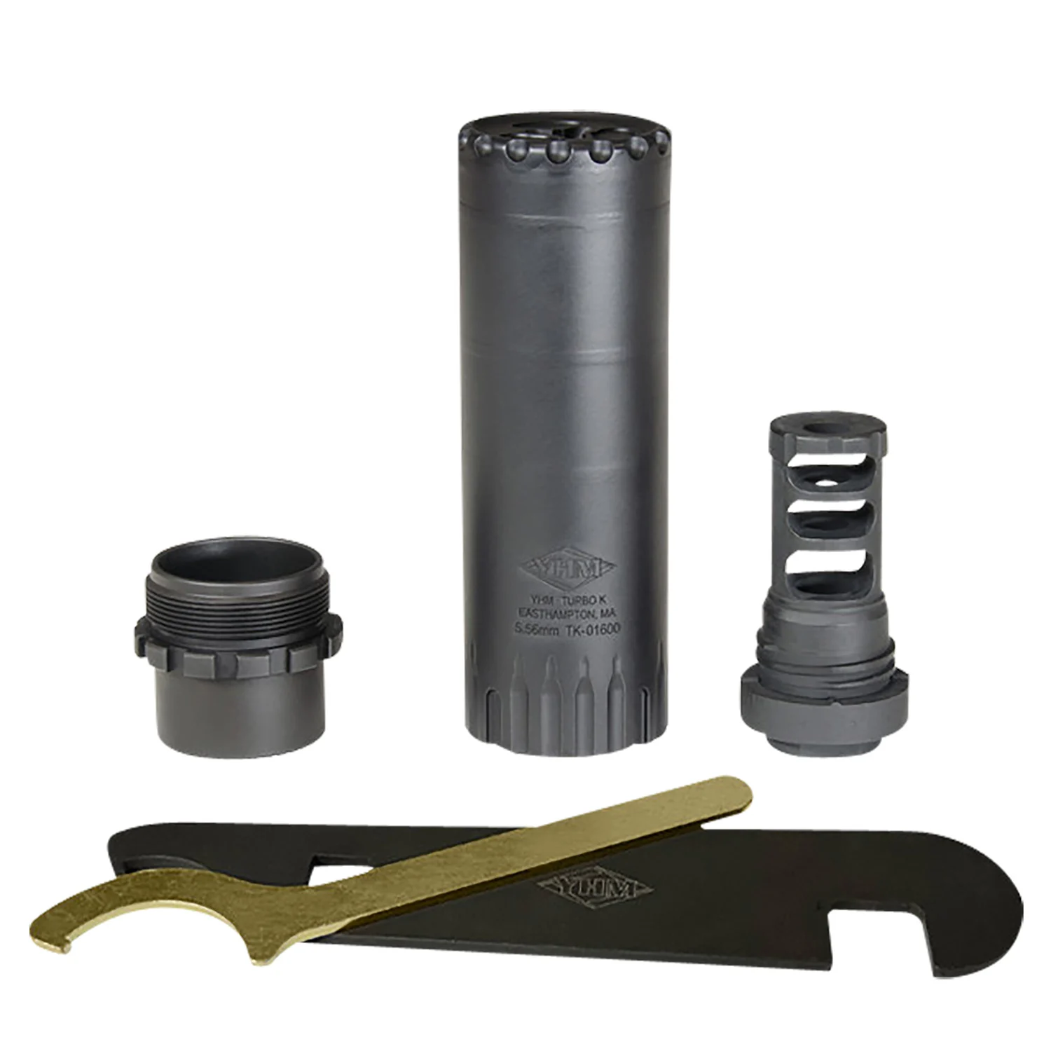 Yankee Hill 2180MB28 Turbo K RB 5.56x45mm NATO, 4.90" L, Black Stainless Steel, Phantom QD Adapter, 1/2"-28 tpi Muzzle Brake