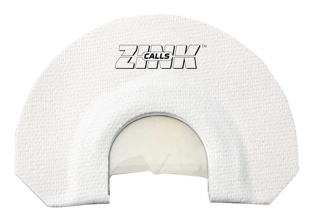 ZINK ZNKZNK312 Lucky Lady Diaphragm Call Triple Reed Turkey Sounds White V-Notch Cut