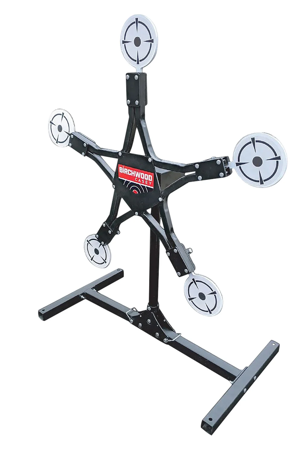 Birchwood Casey TXSPT Texas Star Plinking Target Handgun/Rifle/Shotgun Black/Gray AR500 Steel Star 0.37" Thick Standing