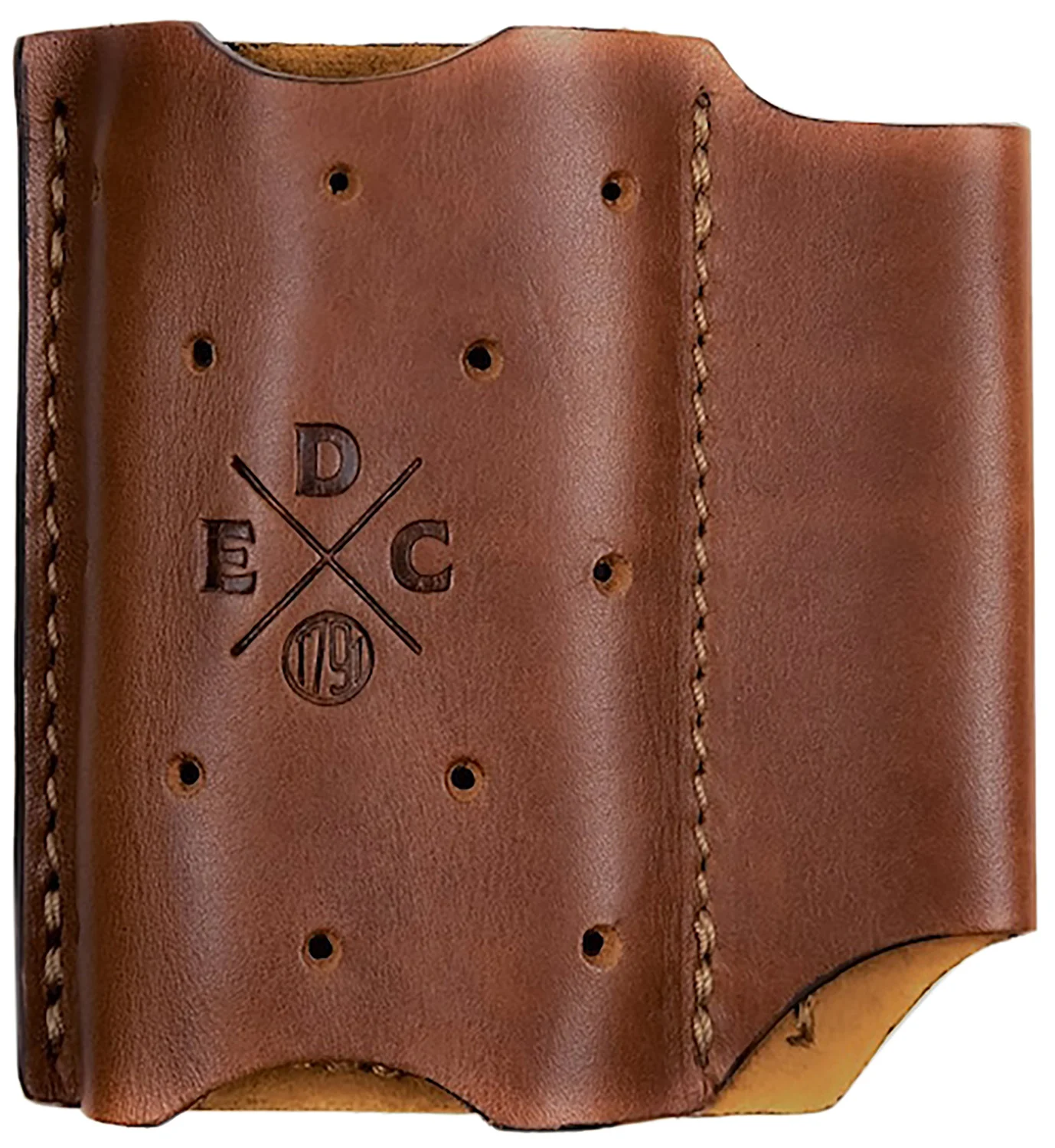 1791 Gunleather ACDUOCHNA EDC Action Clip Duo OWB Chestnut Leather Belt Clip Ambidextrous