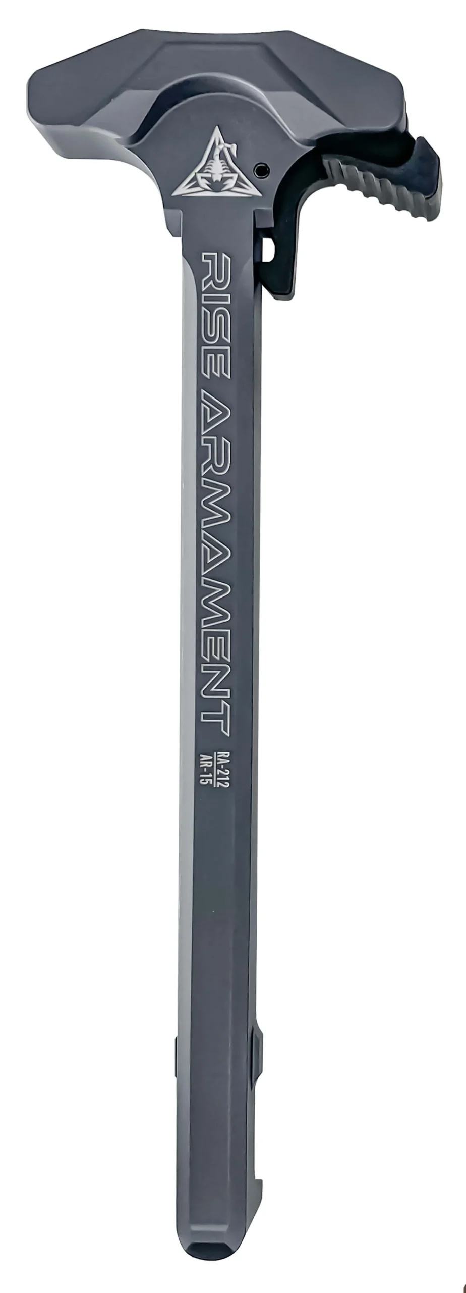 Rise Armament RA212GRY Extended Charging Handle RA-212 Gray Aluminum for AR-15