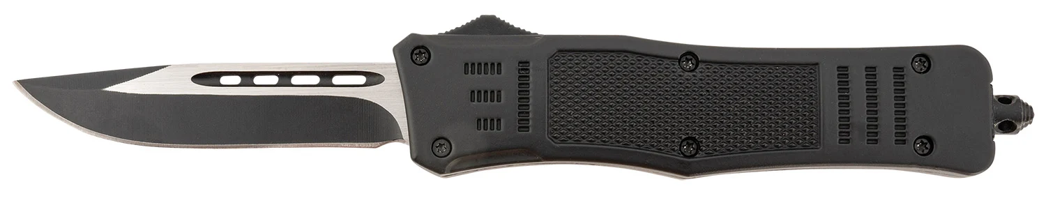 Steel River Knives T618BDP Spartan Medium 3.25" Drop Point Plain Black/Silver 440C SS Blade/ 4.50" Black Aluminum Zinc Alloy Handle