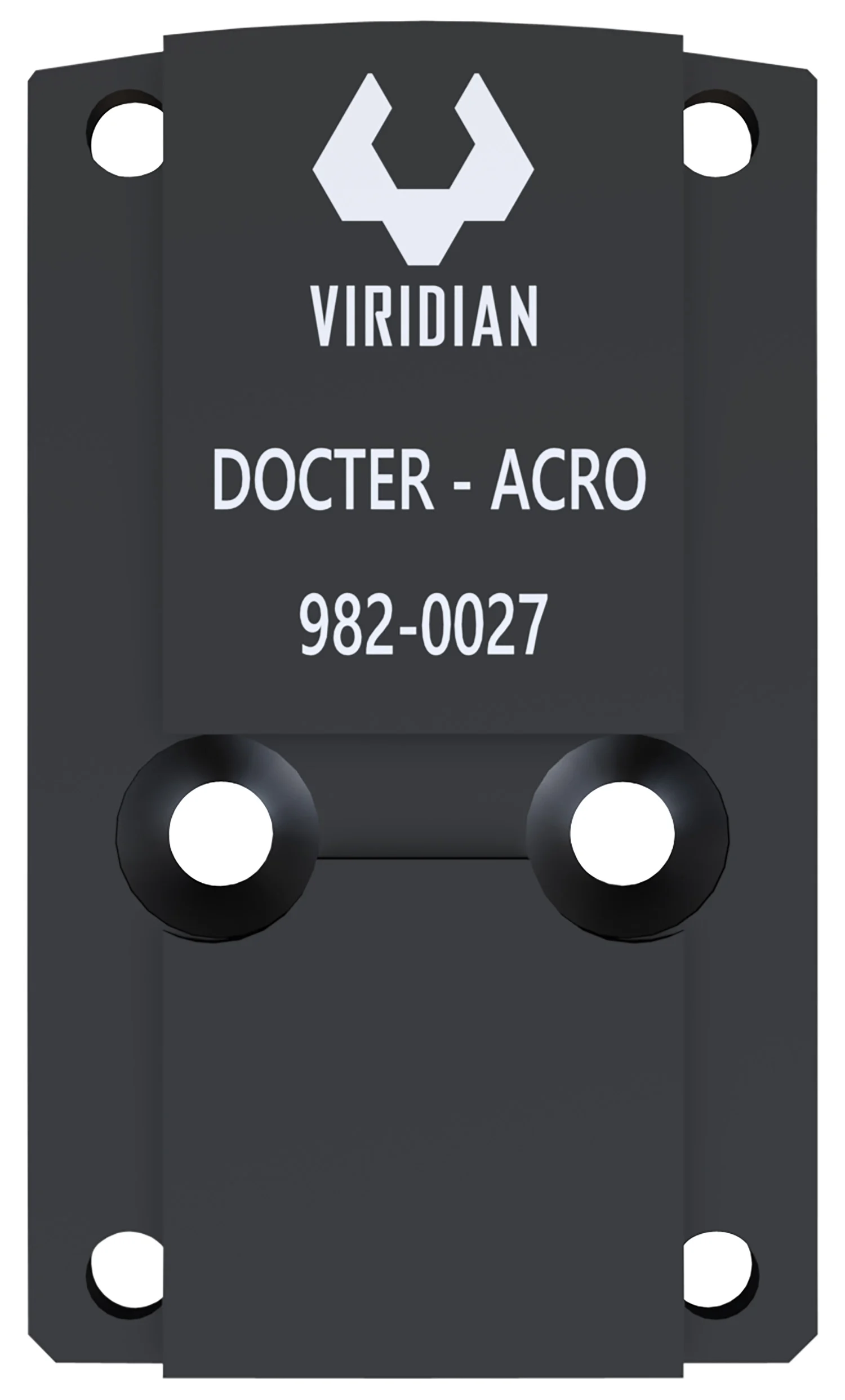 Viridian 9820027 RFX45 Docter Mounting Adapter Black Anodized