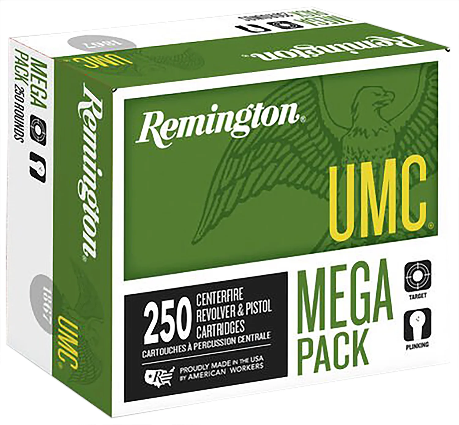 Remington Ammunition 23773 UMC Mega Pack 40S&W 165gr Full Metal Jacket 250 Per Box/4 Case