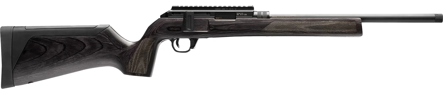 Hammerli Arms 5800300 Force B1 22 LR 10+1 16.10" Matte Black Steel Threaded Barrel, Picatinny Rail Black Steel Receiver, Adjustable All Weather Gray Wood Stock