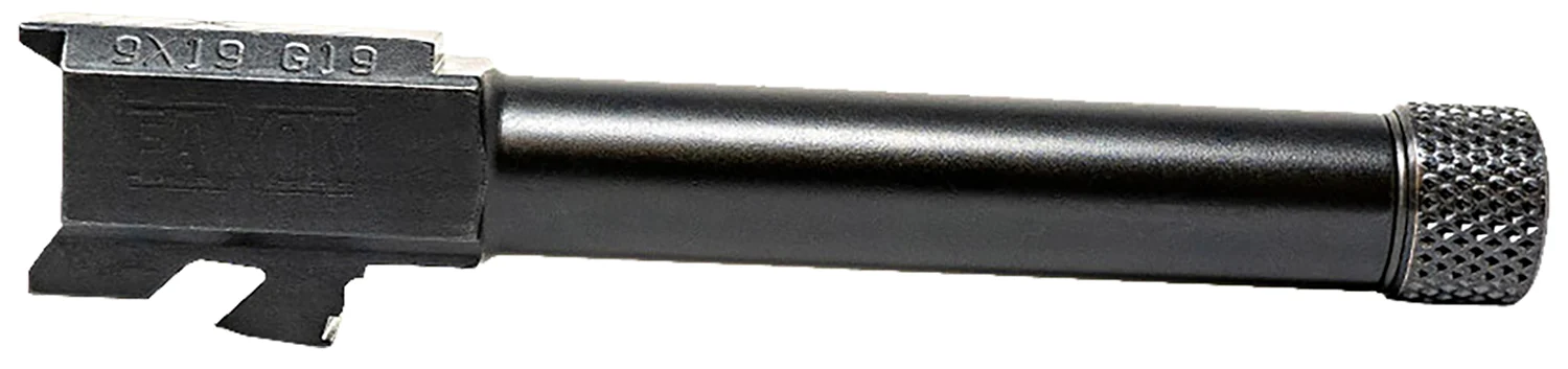 Faxon Firearms GA910N19NGQT Duty Series 9mm Luger Compatible w/Glock 19 Gen2-5, Threaded Black Nitride Steel