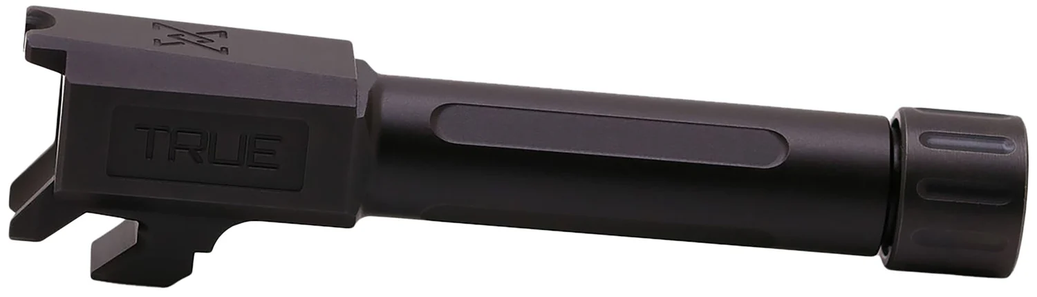 True Precision Inc TPSHCBXTBL Springfield 9mm Luger 3.10" Threaded Black Nitride Stainless Steel, Fits Springfield Hellcat