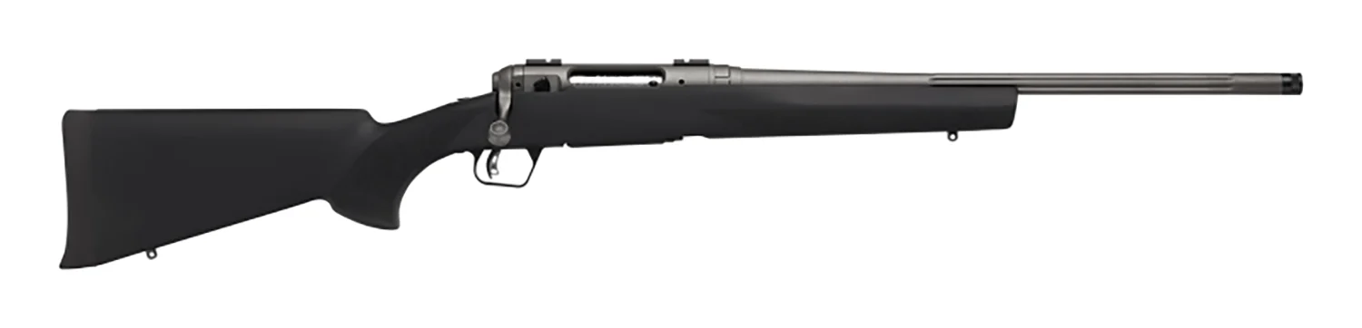 Savage Arms 58270 110 Trail Hunter Lite Full Size 308 Win 4+1 20" Fluted/Threaded Barrel, Drilled & Tapped Steel Receiver, Black Fixed Synthetic Stock