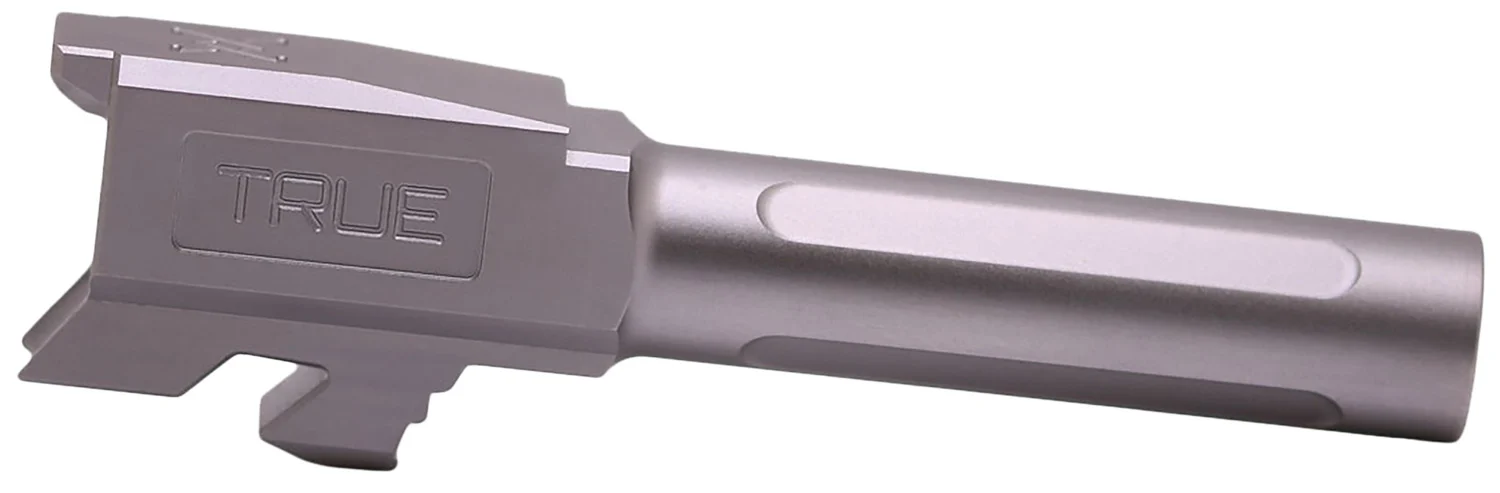 True Precision Inc TPG43BX Glock 9mm Luger 3.40" Fluted Satin Stainless Steel, Fits Glock 43/43X