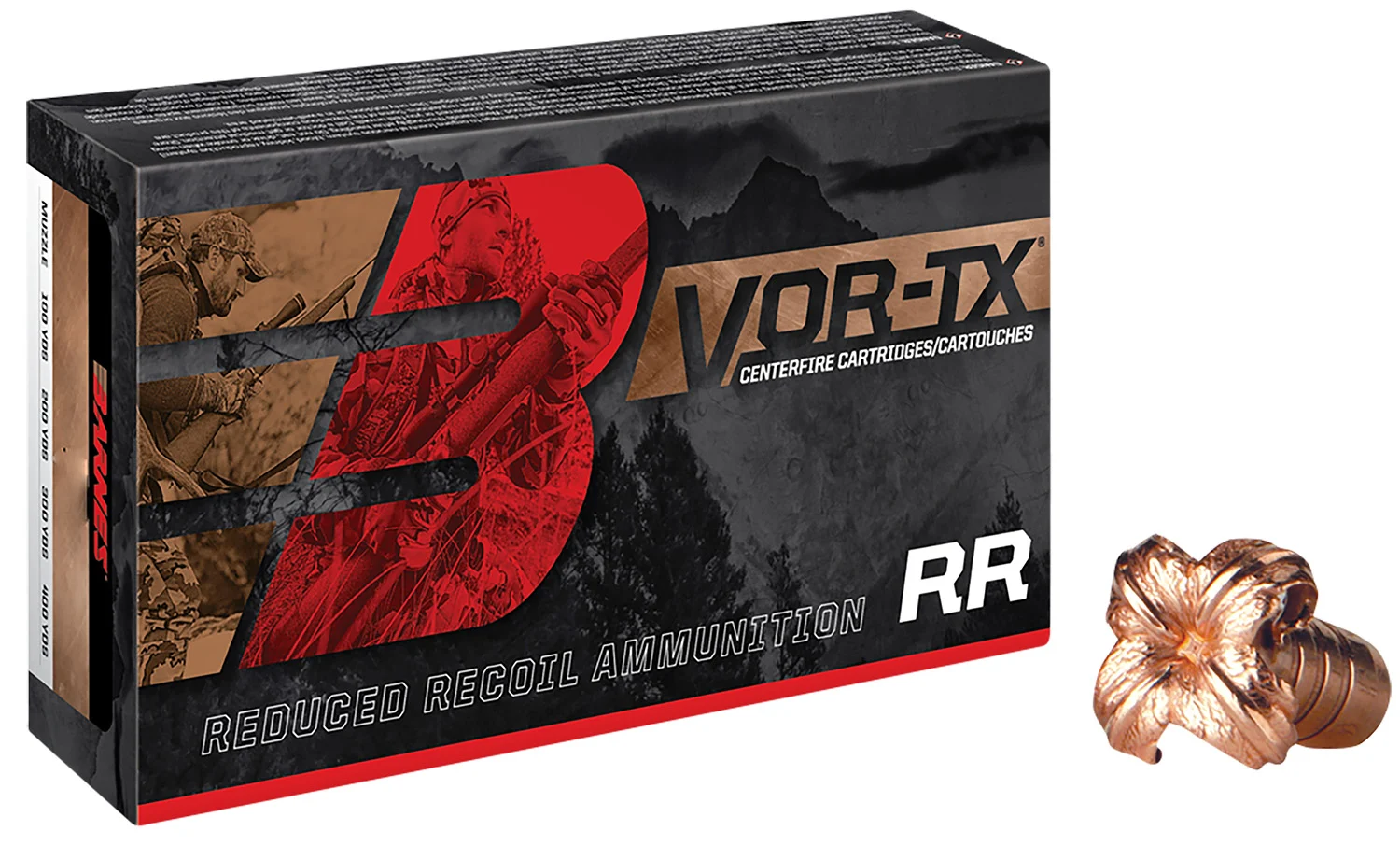 Barnes Bullets 32236 VOR-TX Rifle 7mm 120gr TTSX Boat Tail 20 Per Box/10 Case
