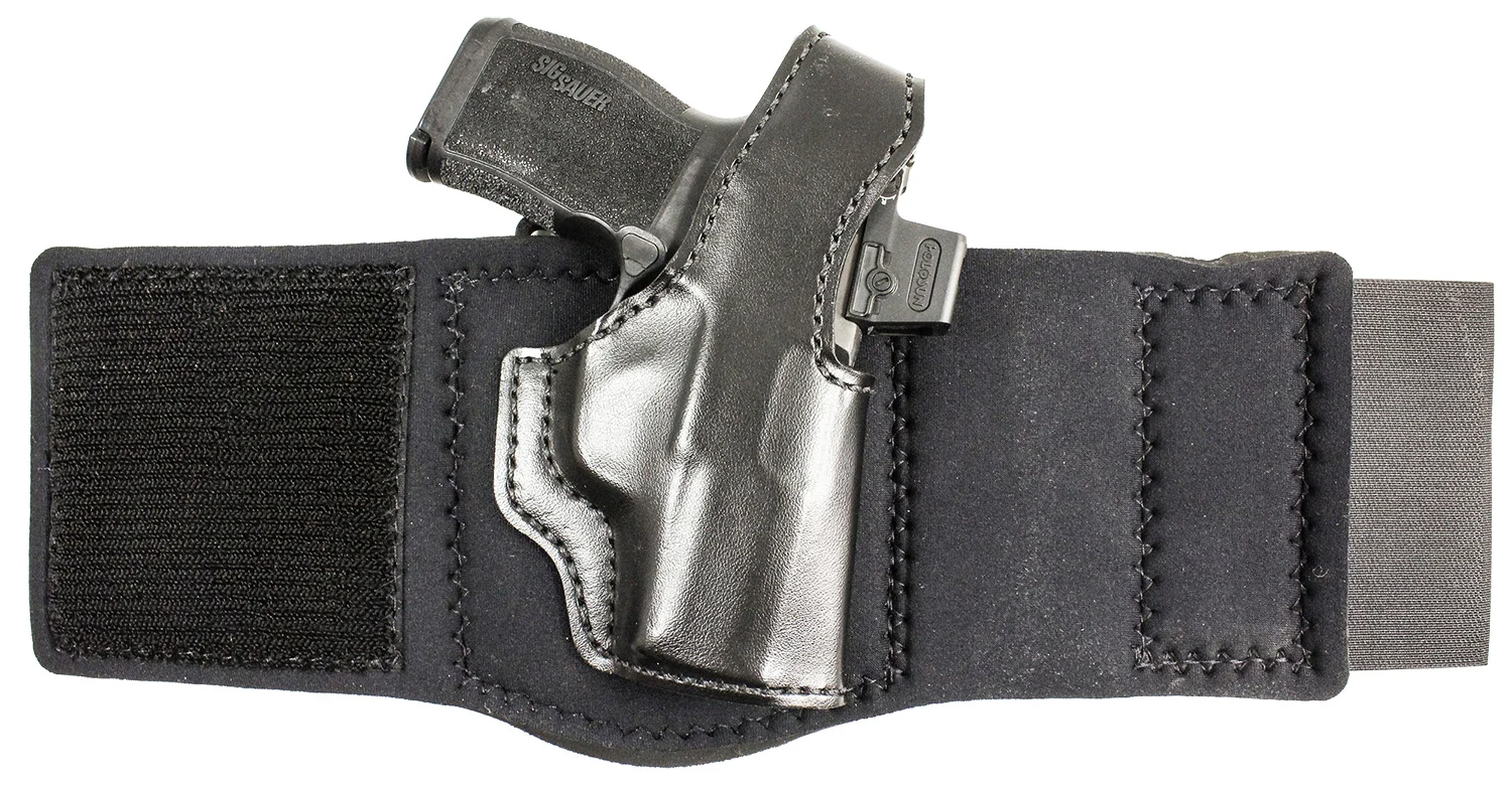 DeSantis Gunhide 014PC9YZ0 Die Hard Rig Ankle Black Sig Sauer P365 w/Red Dot Right Hand
