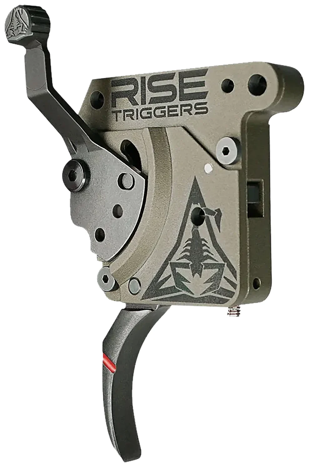 Rise Armament RA735C Reliant Trigger Black/FDE Curved
