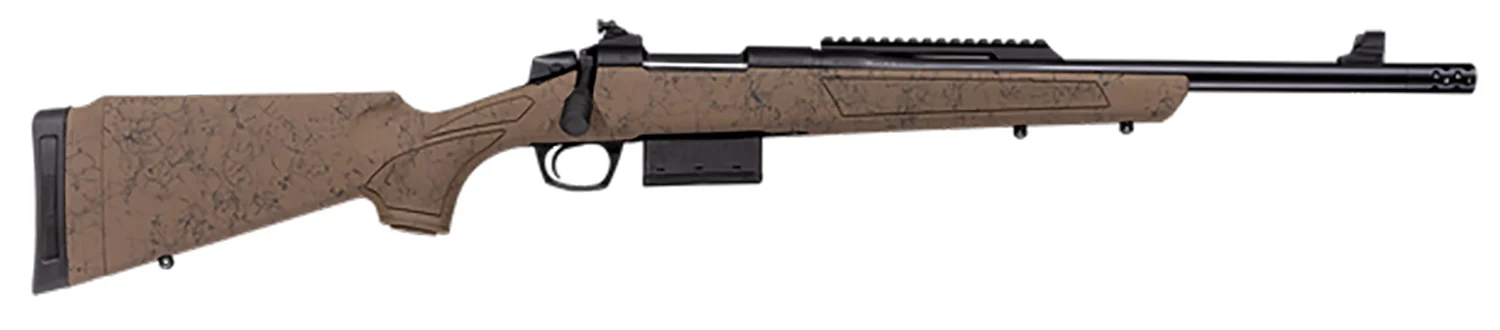 CVA CR3933 Cascade SR80 Full Size 308 Win 10+1 18" Black Cerakote Steel Threaded Barrel, Black Cerakote Stainless Steel Receiver w/Picatinny Rail, Flat Dark Earth w/Black Web Adj LOP Synthetic Stock